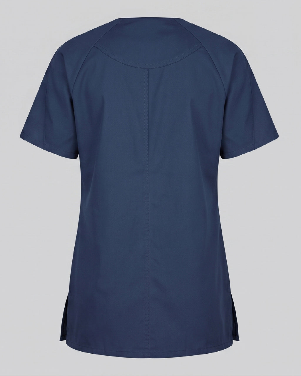 Wine cross-over V-neck scrub top