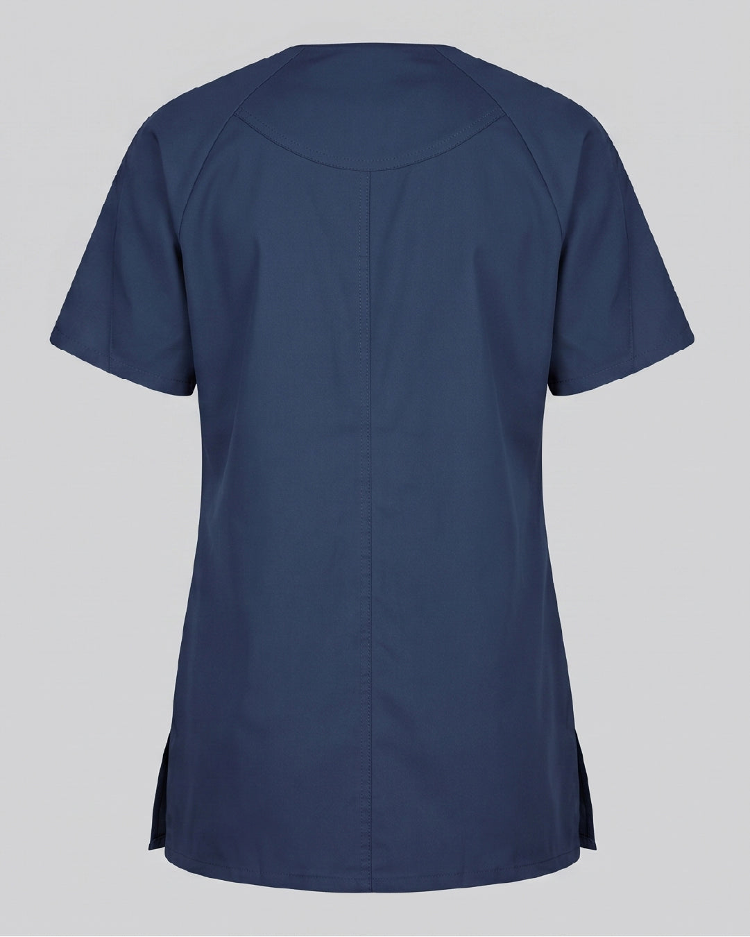 Wine cross-over V-neck scrub top
