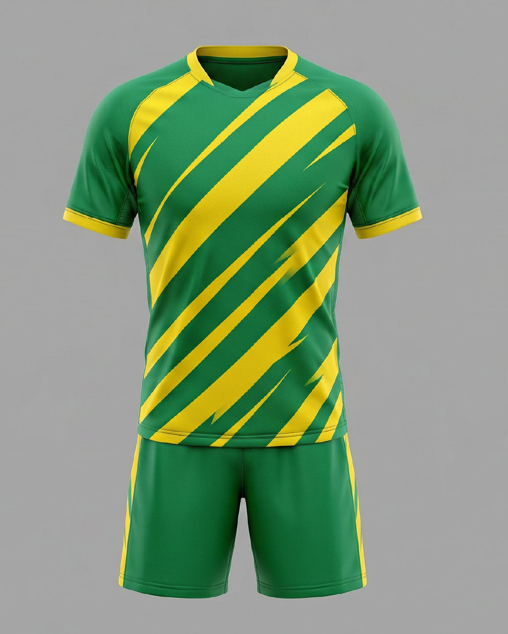 Dynamic stripe performance soccer kit – athletic jersey set